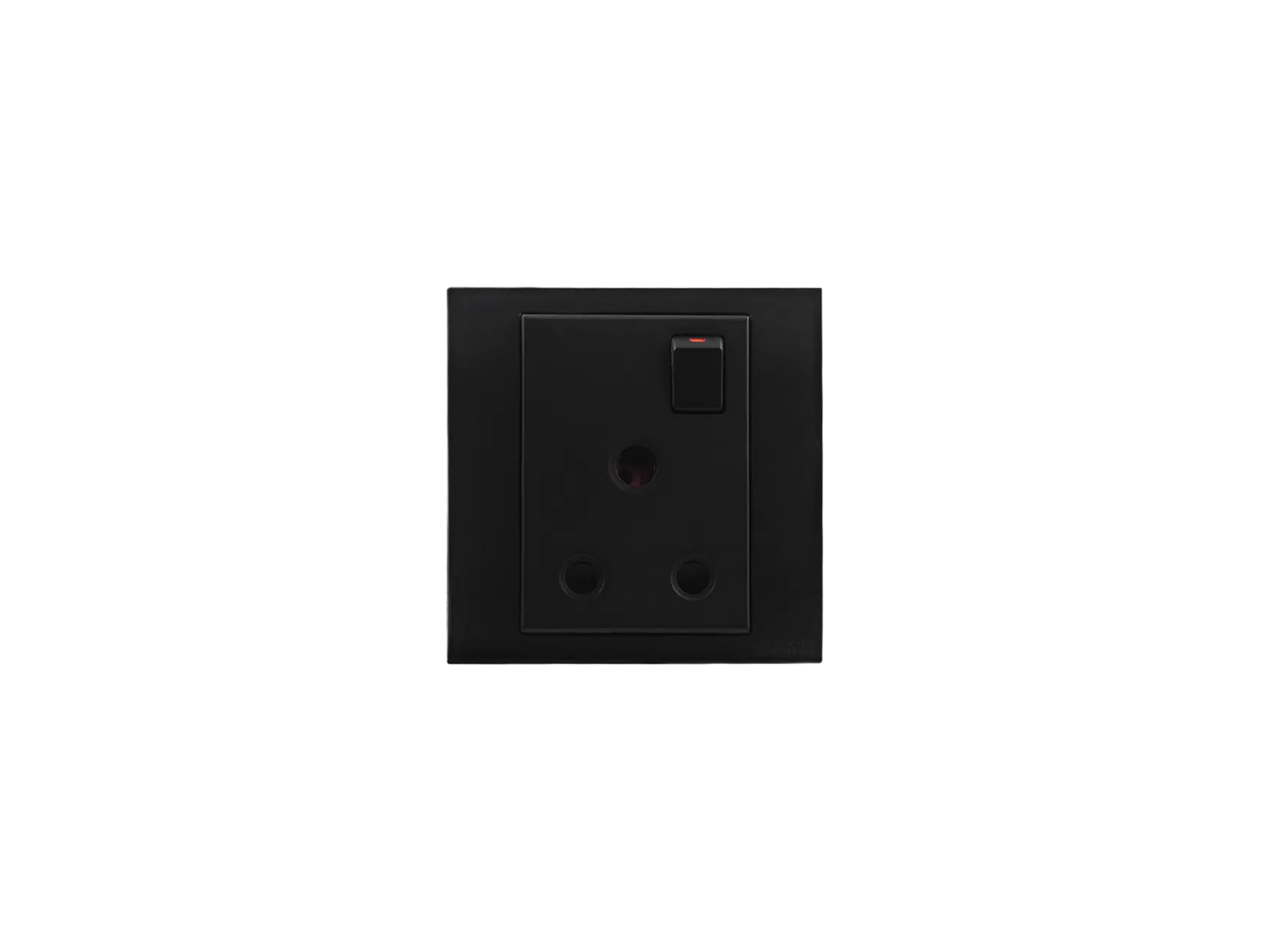 AKOYA 15A SWITCH SOCKET - BLACK